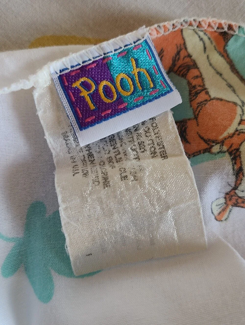 Vintage Disney Winnie the Pooh Fitted Crib Sheet Winnie The Pooh 1994 Y2K